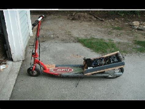 Razor E100 Fast Electric Motor Scooter Modification 17mph - YouTube
