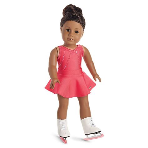 sparkle and spin ice skating outfit for 18 inch dolls american girl doll clothes american girl