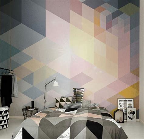 modern ideas  bedroom decorating  bold geometric patterns