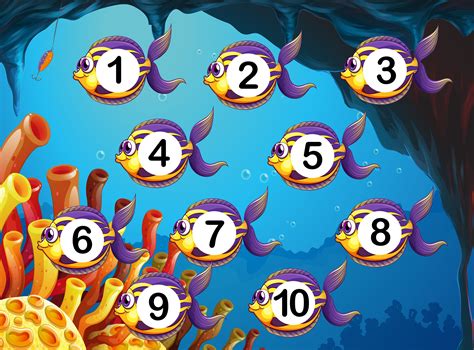 Counting Fish Number Underwater 414824 Download Free Vectors Clipart