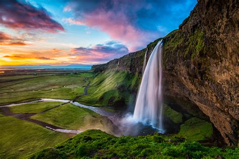 Iceland 24 Iceland Travel And Info Guide Icelands Seljalandsfoss Waterfall Aka The Beauty