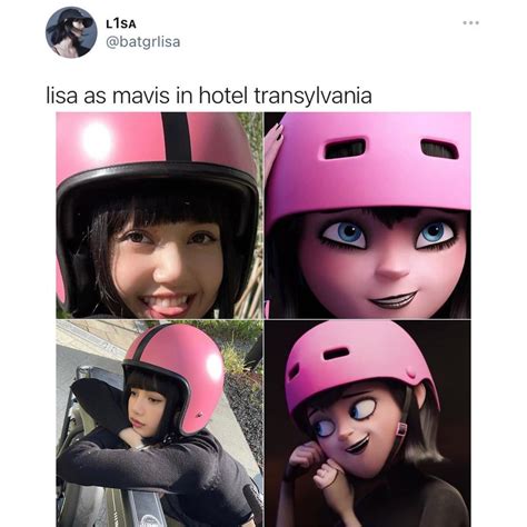 Hotel Transylvania Ji Soo Blackpink Lisa Long Legs Bicycle Helmet