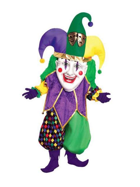 check out parade quality jester mascot costume mardi gras accessories from wholesale halloween