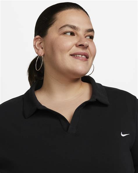 Nike Sportswear Essential Womens Short Sleeve Polo Top Plus Size