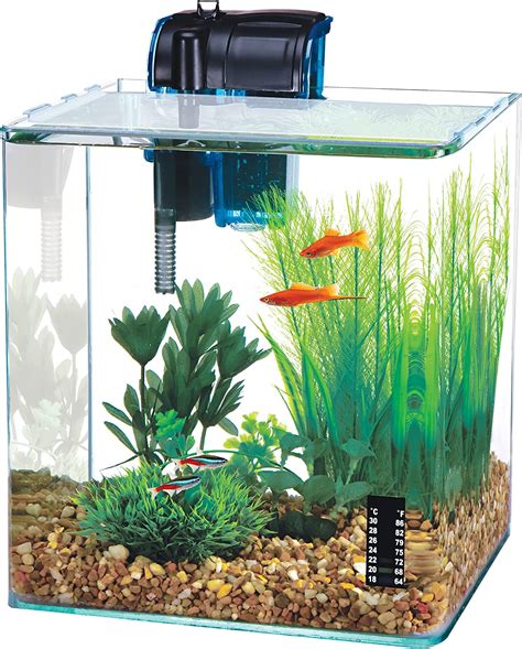 Penn Plax Water World Vertex Desktop Nano Aquarium Kit