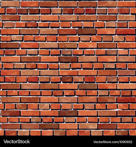 Red Brick Wall Seamless Background Royalty Free Vector Image