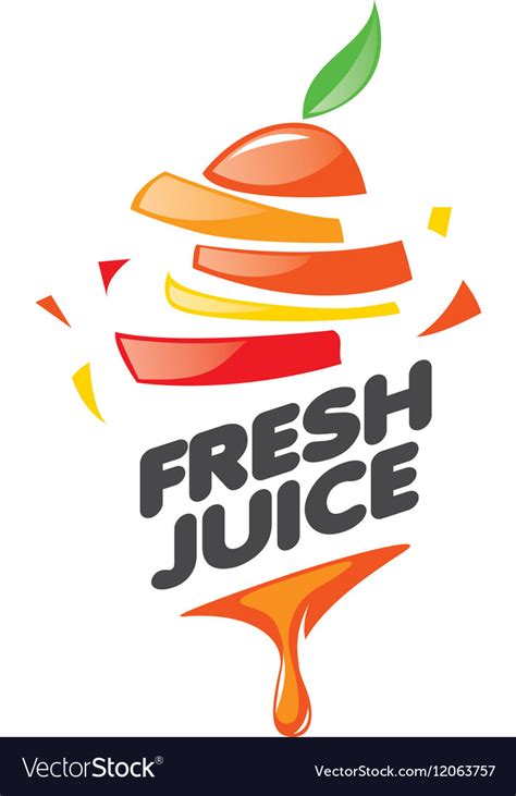 Logo Of Fresh Juice Royalty Free Vector Image Vectorstock