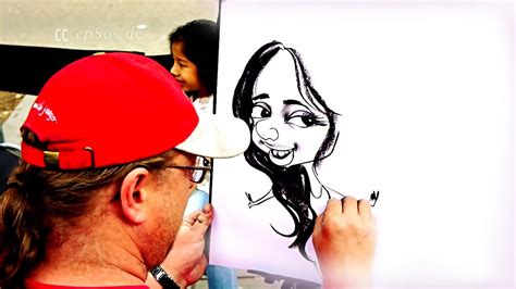 How To Draw A Caricature Portrait In 3 Minutes Youtube