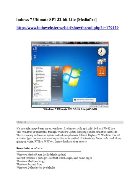 It is equipped with a powerful api which enables plugin development to provide for the customisation and functions. Windows 7 Ultimate SP1 32 Bit LITE | Windows 7 | Microsoft ...