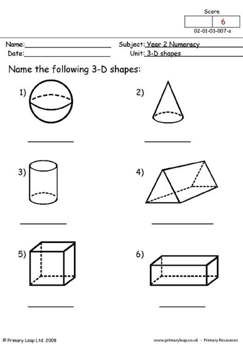 11 Best Images of 3D Views Worksheet - 3D Shapes Worksheets Grade 1