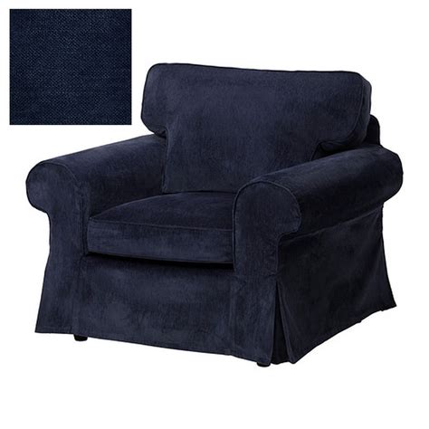 Ikea ektorp jennylund armchair cover. IKEA EKTORP Armchair SLIPCOVER Chair Cover VELLINGE DARK BLUE