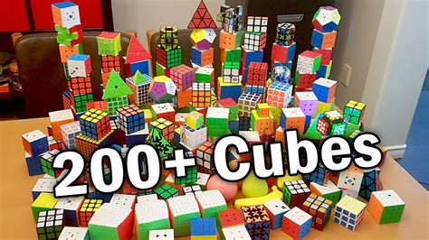My Rubiks Cube Collection 200 Cubes Youtube