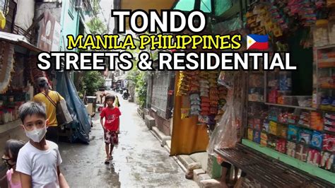 Tondo Manila Philippines Streets Residential Lifestyles Footage