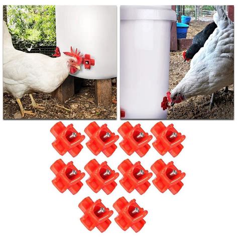 10 Horizontal Side Mount Chicken Nipples Water Automatic Poultry Poultry Gnv4all Business