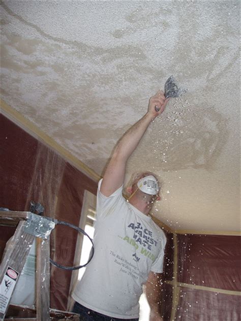 The repair guy was only going to charge me about $100 over what the warranty was paying for the repair to remove the popcorn, so i figured why not have him do it. 3 Options for Getting Rid of Popcorn Ceilings - Medford ...