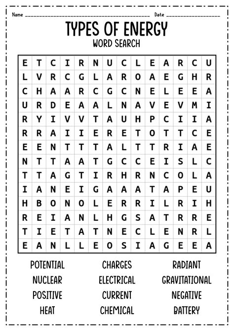 Heat Energy Thermal Energy Light Energy Science Worksheets