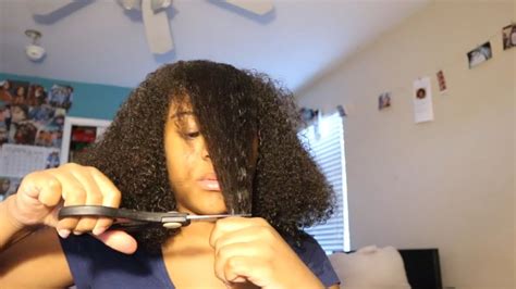 Once the bang is 2 inches from the shortest, blend via layering. Cutting MY HAIR into bangs BIG MISTAKE - YouTube