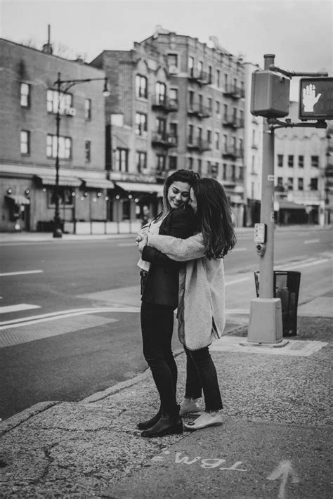 a surprise proposal on a nyc rooftop lesbian engagement pictures
