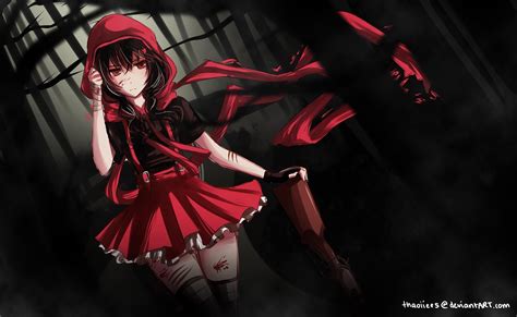 Black And Red Anime Girl Wallpapers Top Free Black And Red Anime Girl Backgrounds
