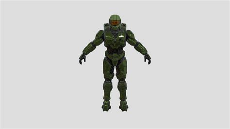 Halo Infinite Master Chief Jhon 117 Halo 3d Model By