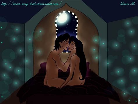 Rule 34 Aladdin Aladdin Character Alluring Bed Canon Couple Disney