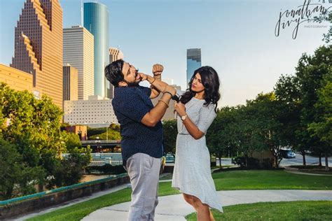 Fun Houston Engagement Photographer Sheetal And Akash Jonathan Ivy