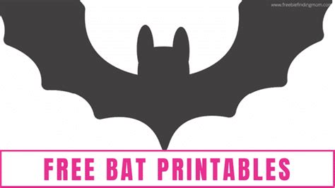 Free Bat Printables 6 Options Freebie Finding Mom