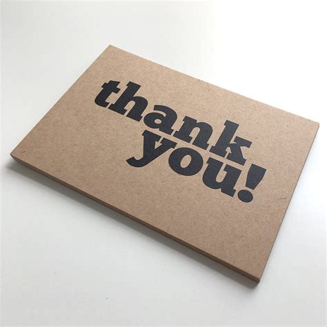 Thank You Set Of 12 Mono Postcard Note Cards In A Box Etsy