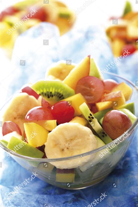 Fruit Salad Kiwis Grapes Bananas Apples Editorial Stock Photo Stock