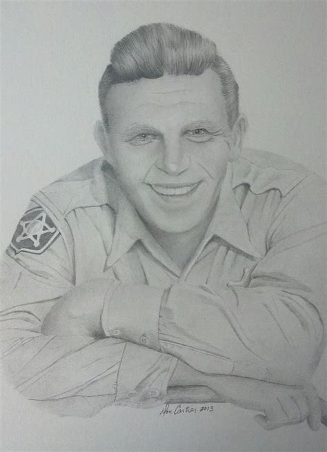 Sheriff Andy Taylor Drawing By Don Cartier