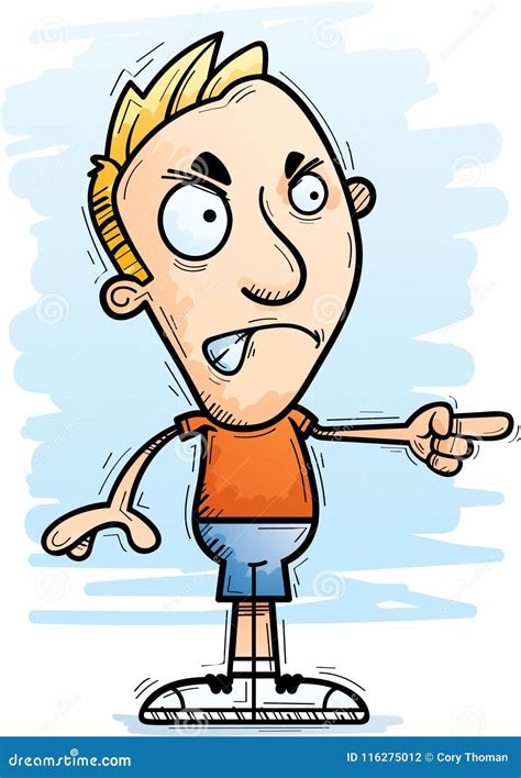 Angry Cartoon Man Stock Vector Illustration Of Graphic 116275012