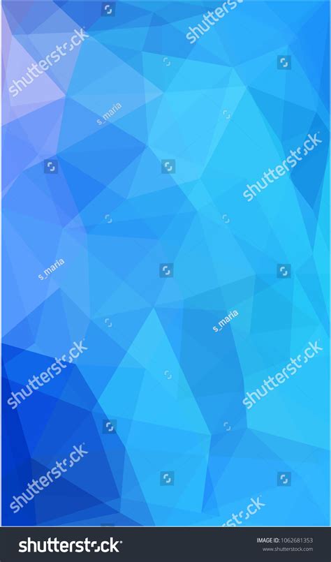 Light Blue Low Poly Crystal Background Polygon Royalty Free Stock