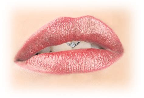 Lippenbändchen Piercing Set Stahl Ring Mit 4 Mm Stein