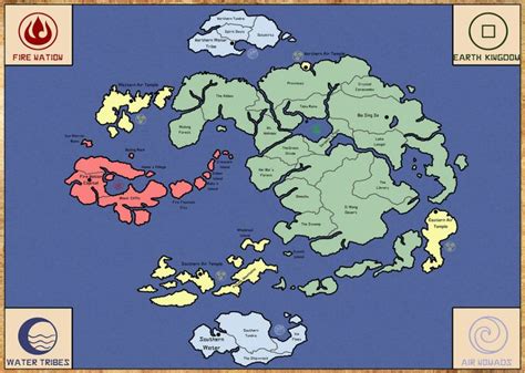 Map Of The World Avatar The Last Airbender Agrivsa