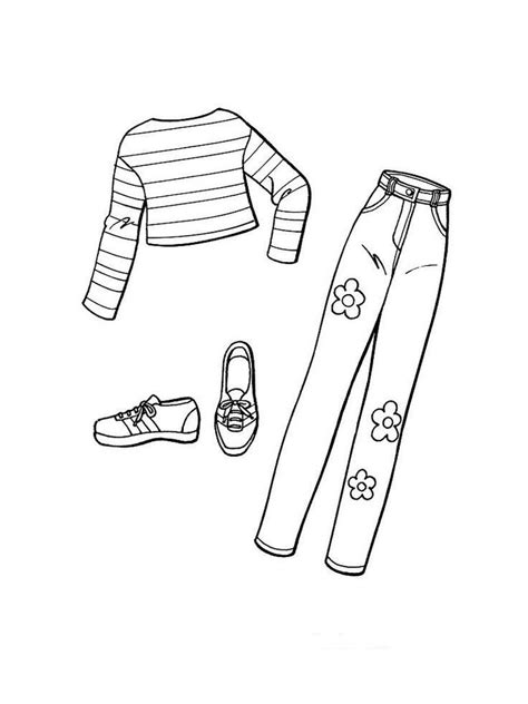 720 Collections Coloring Pages Clothes Printable Latest Coloring