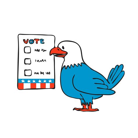 American Eagle Voting Election Ballot Drawing On Behance