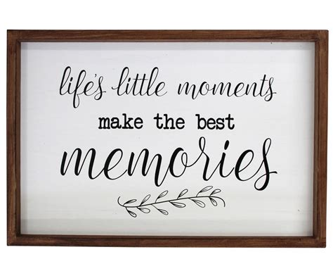 Wall Art Lifes Little Moments Make The Best Memories Timber