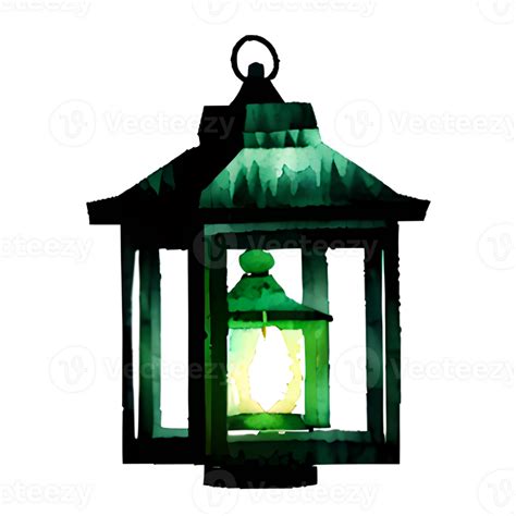 Lantern Watercolor Clip Art 4 24842236 Png