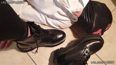 lick and worship my boots slave boot femdom domination pov