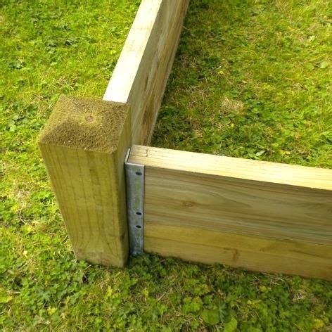 These 4 solid steel brackets are specifically designed to affix to 2x6 or 2x12 wooden slats (not included), and the 90° angle on each creates a precise corner. raised garden bed corner brackets photo gallery for ...