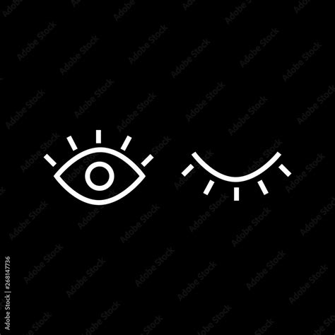 Visible Invisible Icon Symbol Sign Eye Showhide Icons Vector