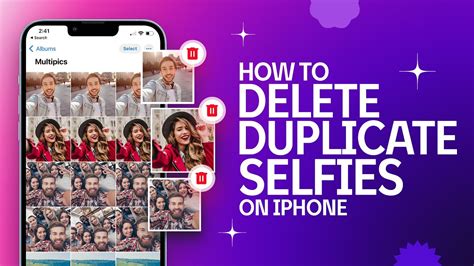 How To Delete Duplicate Selfies On Iphone Remove Duplicates Selfies Youtube