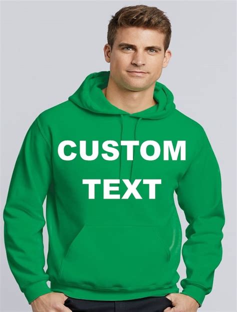 Custom Text Hoodies Sweatshirt Sweatshirts For Women Custom Etsy