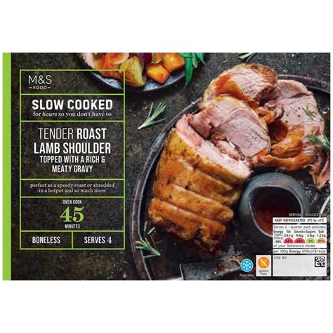 Mands Slow Cooked Tender British Roast Lamb Shoulder Ocado