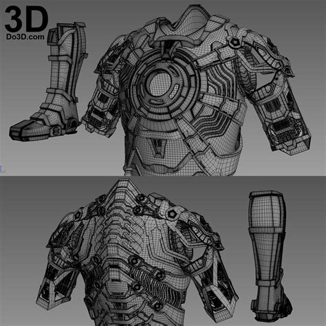 3D Printable Model: Mark XLII Inner Parts Armor (Model: MK 42 Inside