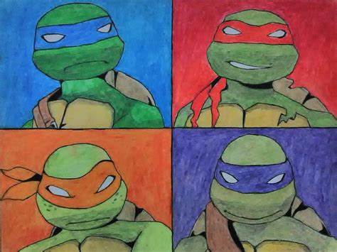 Teenage Mutant Ninja Turtles Drawing By David Stephenson