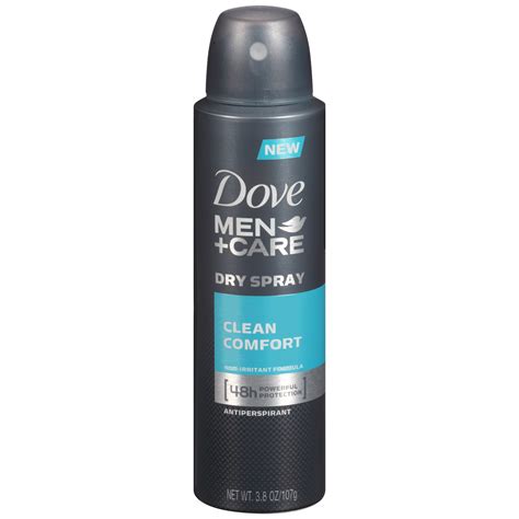 Dove Mencare Clean Comfort Dry Spray Antiperspirant Deodorant 38 Oz