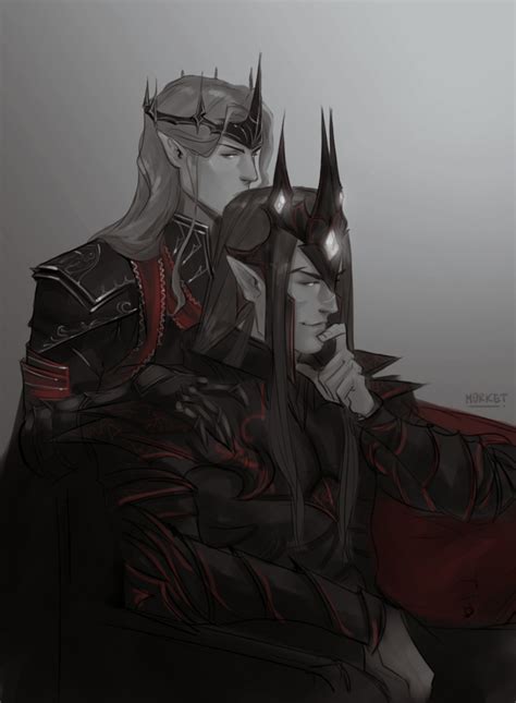 Melkor And Sauron By M0rket On Deviantart Hobbit Art Lotr Art O