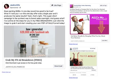 Business Facebook Ads Examples