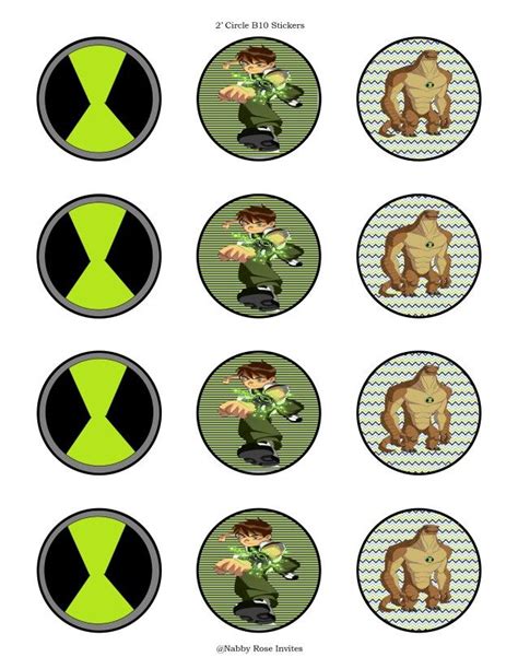 Ben 10 Stickers Imprimibles